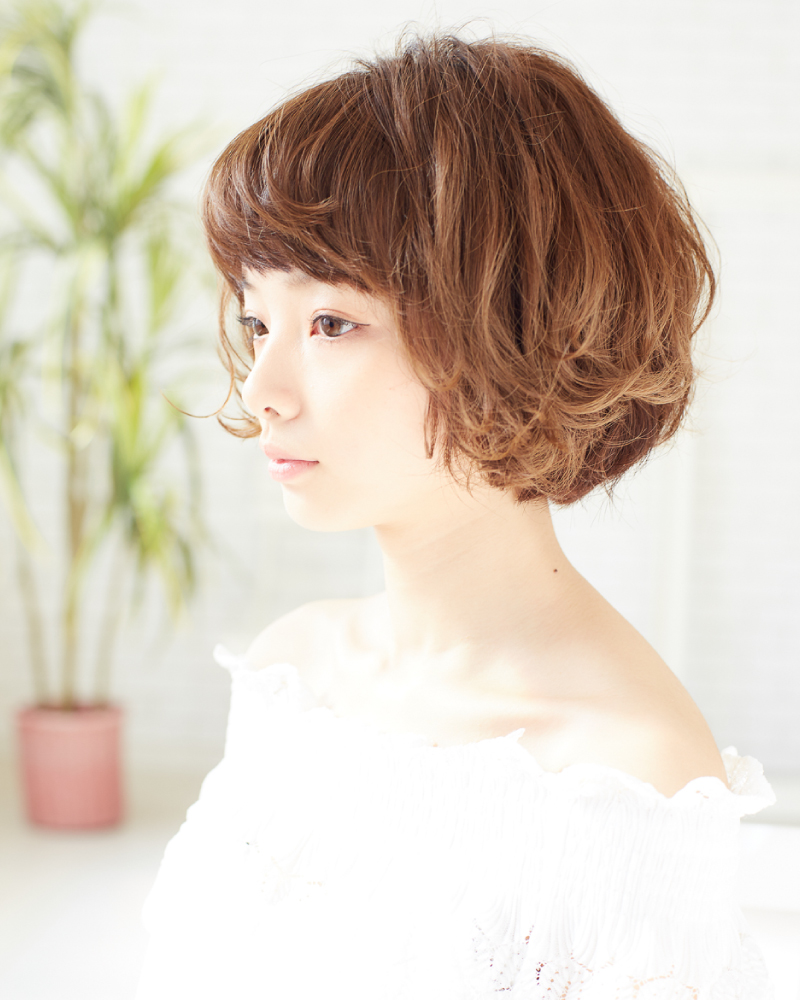 くせを活かしたヘアスタイル