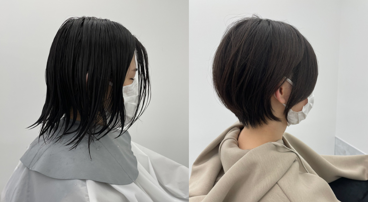 絶壁をカバーするカット　ヘアサロンF.にて