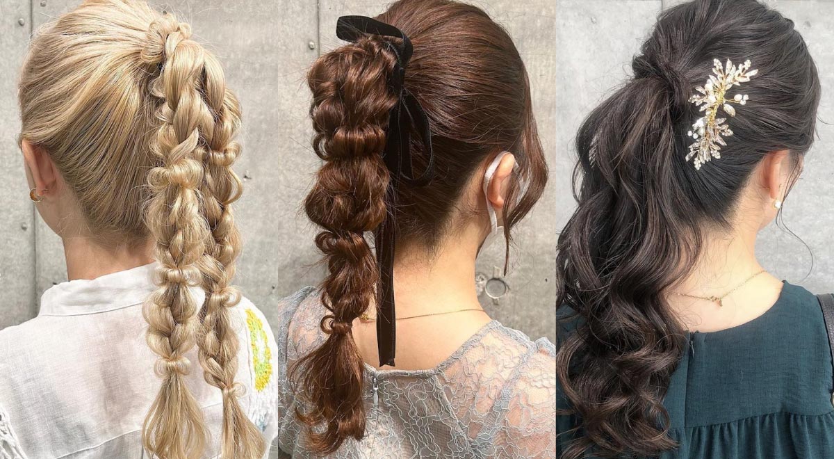 前髪なし×ポニーテールのおすすめヘアアレンジ10選