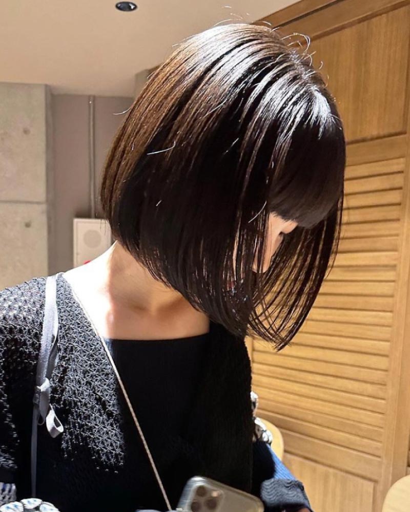 流行りの前下がりボブはこれ！ヘアカタログ＆スタイリング方法